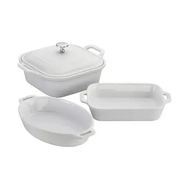 Staub - White 4 Pc Mixed Baking Dish Set Bargain